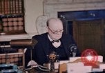 Image of Winston Churchill victory in Europe radio speech London England United Kingdom, 1945, second 11 stock footage video 65675049764
