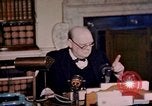 Image of Winston Churchill victory in Europe radio speech London England United Kingdom, 1945, second 12 stock footage video 65675049764