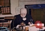 Image of Winston Churchill victory in Europe radio speech London England United Kingdom, 1945, second 17 stock footage video 65675049764
