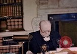 Image of Winston Churchill victory in Europe radio speech London England United Kingdom, 1945, second 19 stock footage video 65675049764
