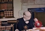 Image of Winston Churchill victory in Europe radio speech London England United Kingdom, 1945, second 27 stock footage video 65675049764