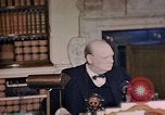 Image of Winston Churchill victory in Europe radio speech London England United Kingdom, 1945, second 28 stock footage video 65675049764