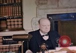Image of Winston Churchill victory in Europe radio speech London England United Kingdom, 1945, second 29 stock footage video 65675049764