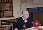 Image of Winston Churchill victory in Europe radio speech London England United Kingdom, 1945, second 30 stock footage video 65675049764