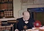 Image of Winston Churchill victory in Europe radio speech London England United Kingdom, 1945, second 32 stock footage video 65675049764