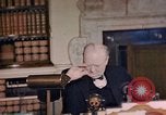 Image of Winston Churchill victory in Europe radio speech London England United Kingdom, 1945, second 35 stock footage video 65675049764