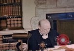 Image of Winston Churchill victory in Europe radio speech London England United Kingdom, 1945, second 36 stock footage video 65675049764