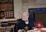 Image of Winston Churchill victory in Europe radio speech London England United Kingdom, 1945, second 42 stock footage video 65675049764