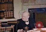 Image of Winston Churchill victory in Europe radio speech London England United Kingdom, 1945, second 45 stock footage video 65675049764