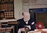 Image of Winston Churchill victory in Europe radio speech London England United Kingdom, 1945, second 52 stock footage video 65675049764