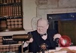 Image of Winston Churchill victory in Europe radio speech London England United Kingdom, 1945, second 54 stock footage video 65675049764