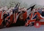Image of Allied flags Paris France, 1945, second 33 stock footage video 65675049790