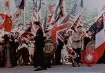 Image of Allied flags Paris France, 1945, second 34 stock footage video 65675049790