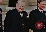 Image of Winston Churchill on VE Day London England United Kingdom, 1945, second 3 stock footage video 65675049805