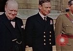 Image of Winston Churchill on VE Day London England United Kingdom, 1945, second 5 stock footage video 65675049805