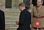 Image of Winston Churchill on VE Day London England United Kingdom, 1945, second 11 stock footage video 65675049805