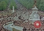 Image of Winston Churchill on VE Day London England United Kingdom, 1945, second 39 stock footage video 65675049805