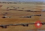 Image of Allied invasion gliders and C-47 tow planes parked France, 1944, second 10 stock footage video 65675049825