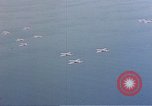 Image of U.S. Troop Carrier C-47 aircraft in flight over Mediterranean Sea Italy, 1943, second 19 stock footage video 65675049826