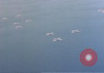 Image of U.S. Troop Carrier C-47 aircraft in flight over Mediterranean Sea Italy, 1943, second 20 stock footage video 65675049826