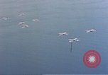 Image of U.S. Troop Carrier C-47 aircraft in flight over Mediterranean Sea Italy, 1943, second 22 stock footage video 65675049826