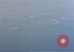 Image of U.S. Troop Carrier C-47 aircraft in flight over Mediterranean Sea Italy, 1943, second 27 stock footage video 65675049826
