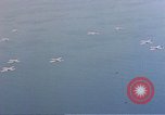 Image of U.S. Troop Carrier C-47 aircraft in flight over Mediterranean Sea Italy, 1943, second 28 stock footage video 65675049826