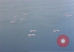 Image of U.S. Troop Carrier C-47 aircraft in flight over Mediterranean Sea Italy, 1943, second 33 stock footage video 65675049826