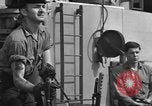 Standbild United States Military Jeeps die an Bord eines Schiffes geladen europäische Theater, 1944, aus Sekunde 46 historischem Filmmaterial Videoclip 65675049849