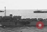 Image of Allied invasion fleet underway to Normandy in World War 2 English Channel, 1944, second 6 stock footage video 65675049852