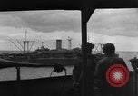 Image of Allied invasion fleet underway to Normandy in World War 2 English Channel, 1944, second 13 stock footage video 65675049852
