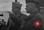 Image of Allied invasion fleet underway to Normandy in World War 2 English Channel, 1944, second 26 stock footage video 65675049852