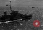 Image of Allied invasion fleet underway to Normandy in World War 2 English Channel, 1944, second 33 stock footage video 65675049852