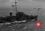 Image of Allied invasion fleet underway to Normandy in World War 2 English Channel, 1944, second 34 stock footage video 65675049852