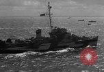 Image of Allied invasion fleet underway to Normandy in World War 2 English Channel, 1944, second 35 stock footage video 65675049852