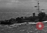 Image of Allied invasion fleet underway to Normandy in World War 2 English Channel, 1944, second 38 stock footage video 65675049852