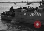 Image of Allied invasion fleet underway to Normandy in World War 2 English Channel, 1944, second 51 stock footage video 65675049852