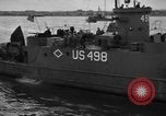 Image of Allied invasion fleet underway to Normandy in World War 2 English Channel, 1944, second 55 stock footage video 65675049852