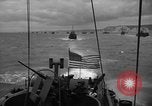 Image of Allied invasion fleet underway to Normandy in World War 2 English Channel, 1944, second 57 stock footage video 65675049852