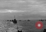 Image of Allied invasion fleet underway to Normandy in World War 2 English Channel, 1944, second 61 stock footage video 65675049852