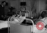 Image of Adolf Hitler visits July 20th bomb plot victims in hospital Rastenburg Germany, 1944, second 37 stock footage video 65675049858