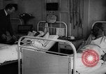 Image of Adolf Hitler visits July 20th bomb plot victims in hospital Rastenburg Germany, 1944, second 40 stock footage video 65675049858