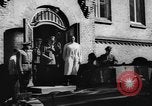 Image of Adolf Hitler visits July 20th bomb plot victims in hospital Rastenburg Germany, 1944, second 56 stock footage video 65675049858