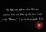 Image of German Count Von zu Donah Schlodien as Captain of SMS Moewe Atlantic Ocean, 1916, second 28 stock footage video 65675049911