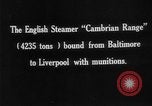 Image of German Cruiser Möwe interdicts two ships carrying munitions Atlantic Ocean, 1916, second 4 stock footage video 65675049912
