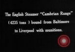 Image of German Cruiser Möwe interdicts two ships carrying munitions Atlantic Ocean, 1916, second 10 stock footage video 65675049912