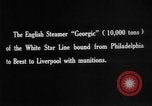 Image of British steamer Georgic accosted by German cruiser SMS Möwe Atlantic Ocean, 1916, second 3 stock footage video 65675049913