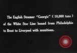 Image of British steamer Georgic accosted by German cruiser SMS Möwe Atlantic Ocean, 1916, second 5 stock footage video 65675049913