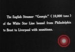 Image of British steamer Georgic accosted by German cruiser SMS Möwe Atlantic Ocean, 1916, second 10 stock footage video 65675049913