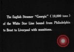 Image of British steamer Georgic accosted by German cruiser SMS Möwe Atlantic Ocean, 1916, second 11 stock footage video 65675049913